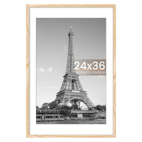 Upsimples 24x36 poster frame in natural style for a clear wall display