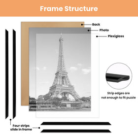 upsimples 27x40 frame with slide-in strips for easy replacement