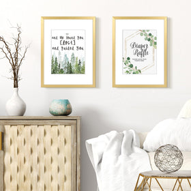upsimples 8-5x11 gold frame with mat, perfect for cherished documents.