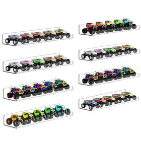 upsimples 8-pack acrylic wall shelves display for organized storage