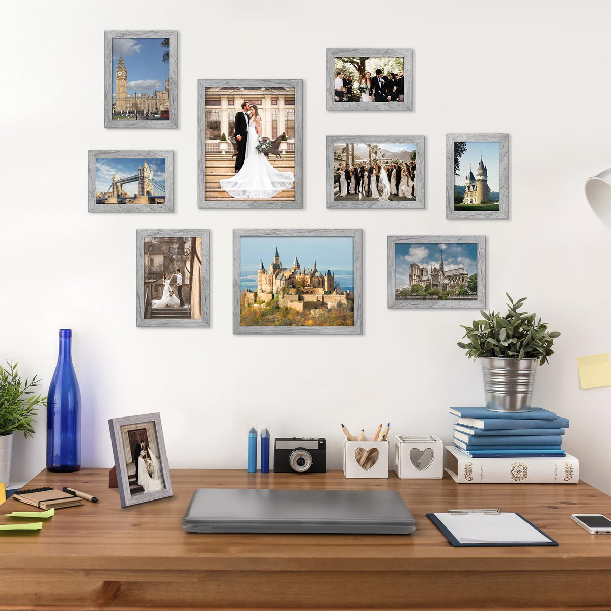 upsimples 8x10 layout idea frames for versatile gallery walls.