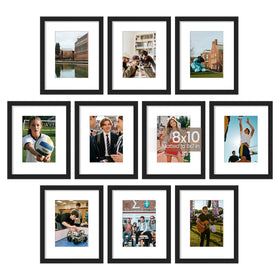 upsimples 8x10 frame set 10 pack for cohesive wall display and photo collage