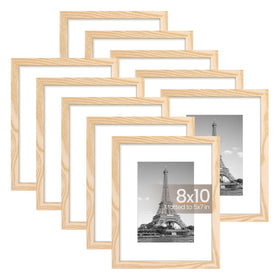 Upsimples 8x10 frame set front view for organized wall display