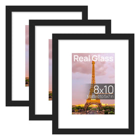 Upsimples 8x10 black frame set front view ideal for elegant wall display