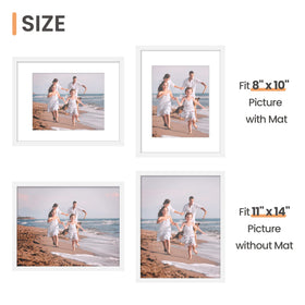 Upsimples 8x10 frame with mat for focused photo presentation