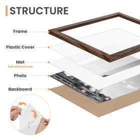 Upsimples 8x10 frames offer bold display for family portraits and artwork.
