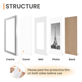 Upsimples 8x10 photo with mat display, centered and protected.