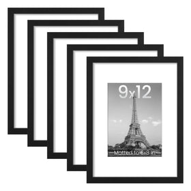 upsimples 9x12 picture frame set of five for a coordinated wall gallery