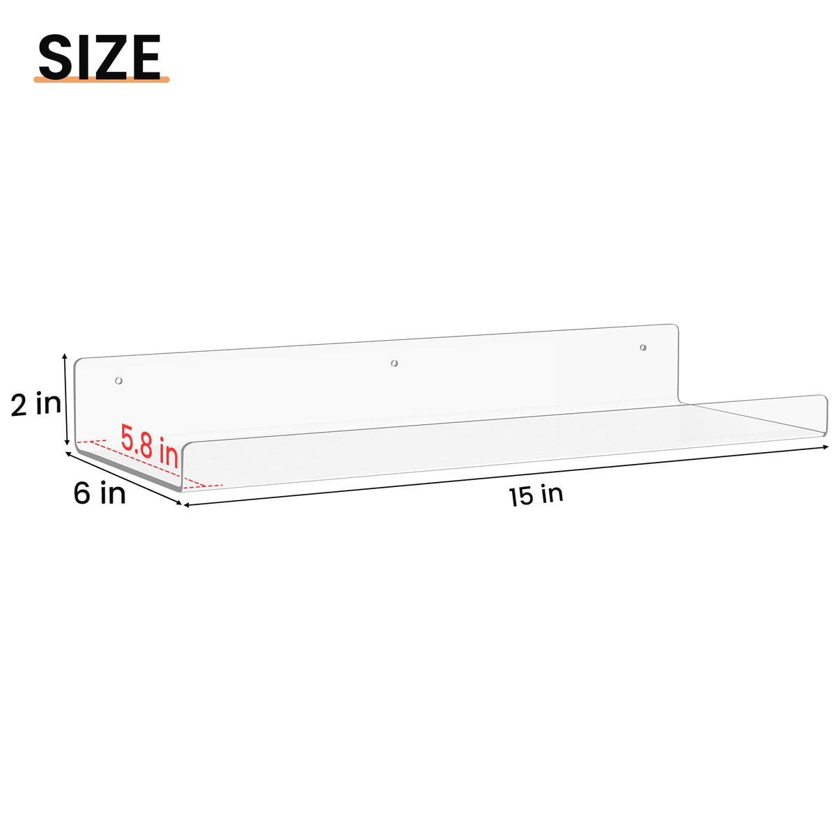 upsimples 4-pack wall shelves, floating design adds clean storage without clutter.