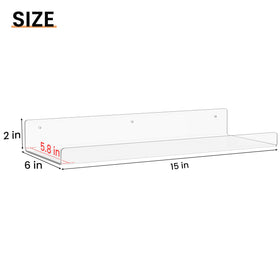 upsimples 4-pack wall shelves, floating design adds clean storage without clutter.