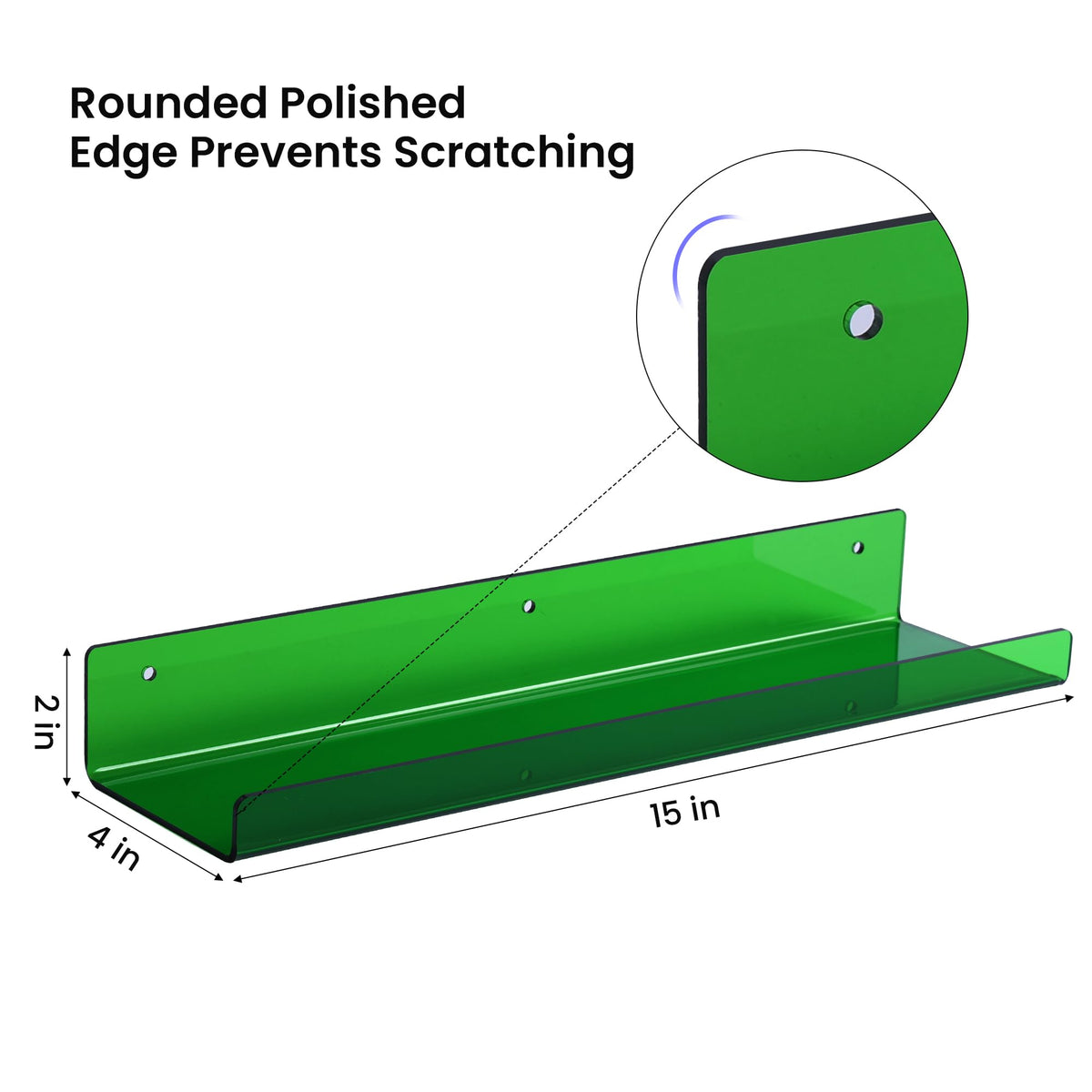 upsimples wall shelves with pre-drilled holes for easy mounting