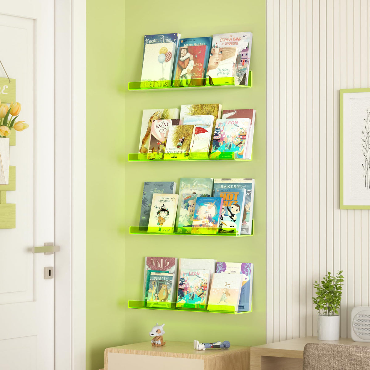 Upsimples wall shelves show easy-install design for quick mounting.