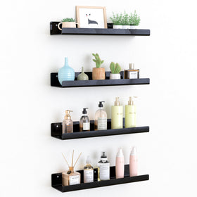 upsimples acrylic shelves front view showing space-saving display.