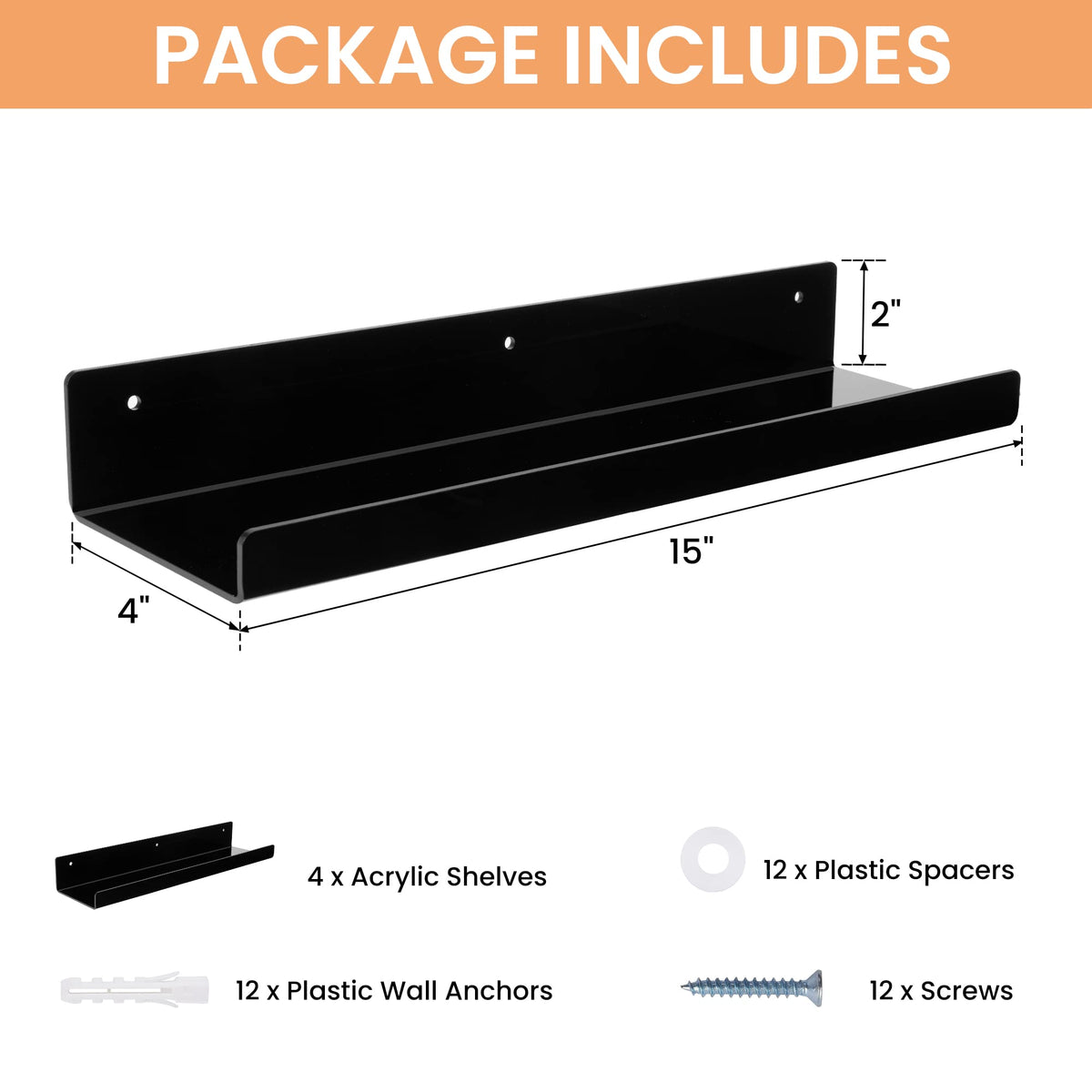 upsimples acrylic shelves for kids books and toys.