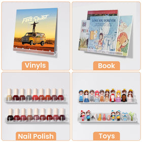 upsimples album cover display shelf ideal for showcasing vinyl art