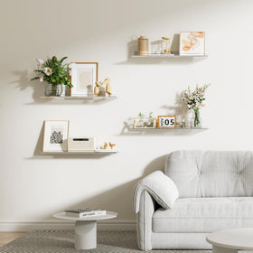 upsimples bathroom and kitchen organization with clear shelves