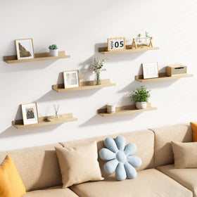 Upsimples bedroom living-room display shelves for photos and decor