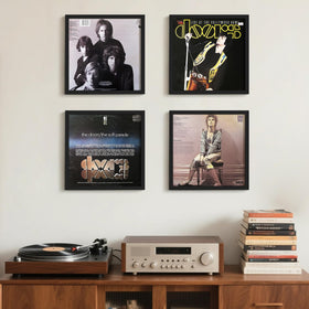 upsimples black four-pack frame set for cohesive room decor.