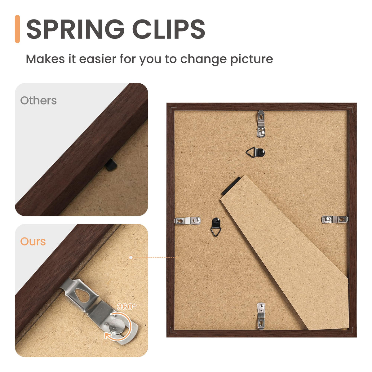 upsimples brown wood frame decor complements classic home styles