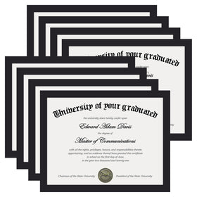 upsimples certificate frame with clear plexiglass for bright diplomas and protection