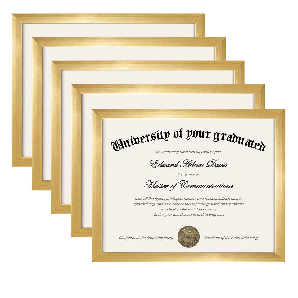 upsimples certificate frame with HD glass for crisp 8.5x11 diplomas