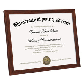 upsimples certificate frame with high-definition glass keeps diplomas clear