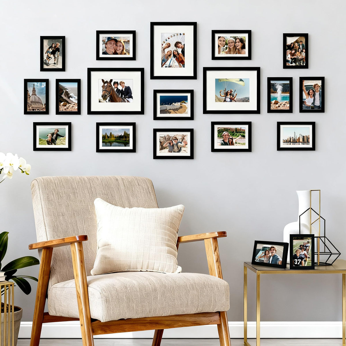 upsimples classic black frame design complements many decors and spaces