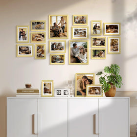 upsimples tabletop stand supports easy rearranging on desks and mantels.