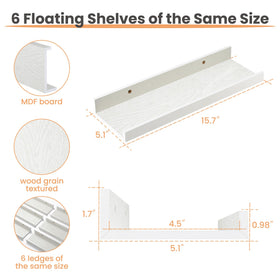 Upsimples 6-pack shelves offer flexible placement and display options