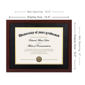 upsimples diploma frame wall mount hanger enables vertical or horizontal display
