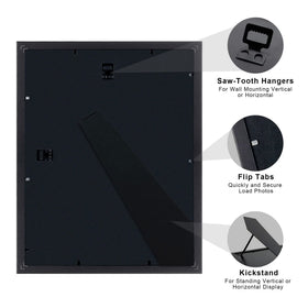 Upsimples frame suitable for wall or tabletop display in portrait or landscape