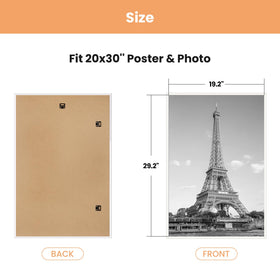 upsimples scratch-proof material offers durable framing for busy spaces.