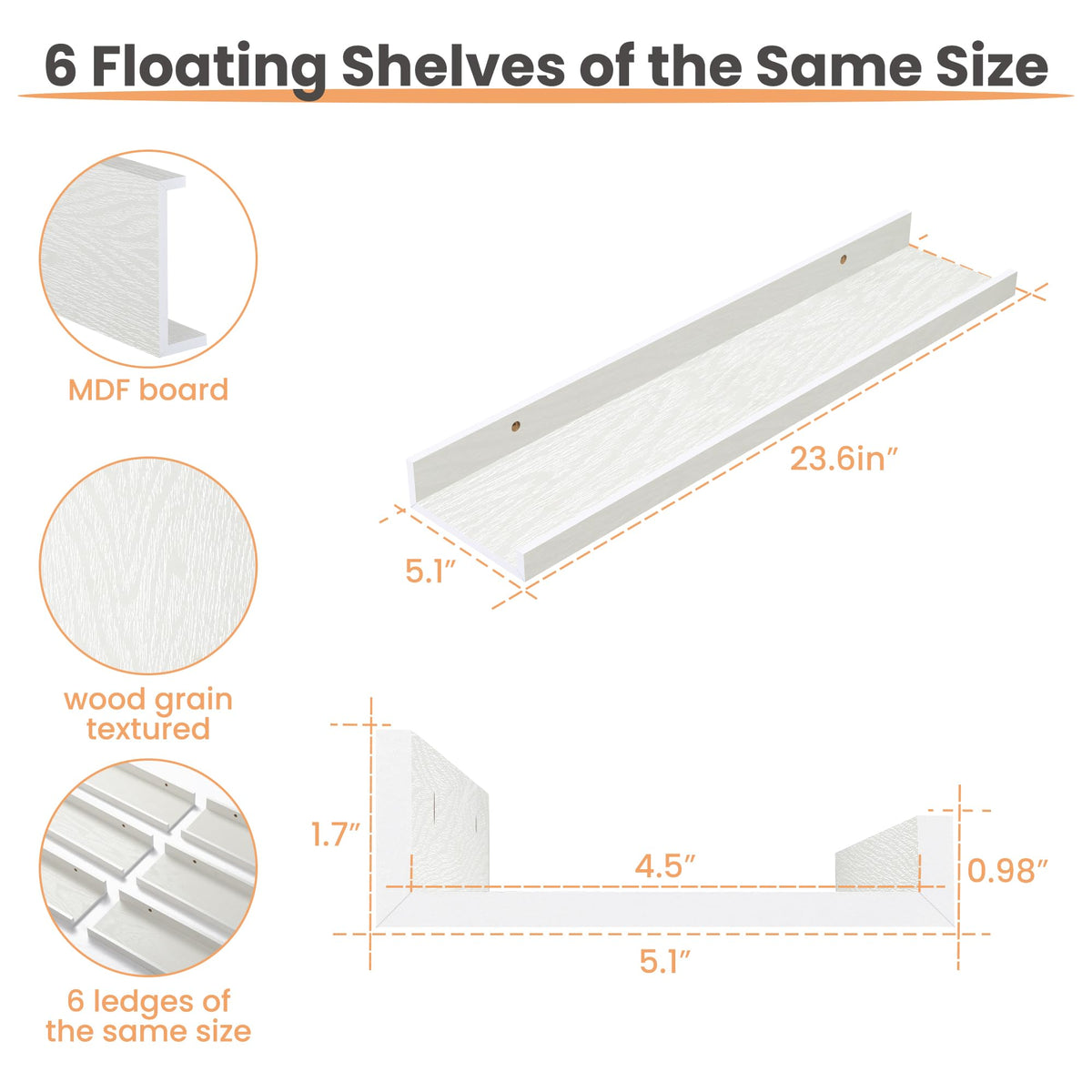 Upsimples floating shelves bedroom organization white keeps essentials tidy.