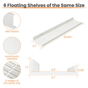 Upsimples floating shelves bedroom organization white keeps essentials tidy.