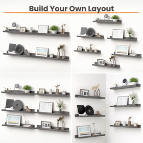 Upsimples floating shelves easy-installation enables quick setup for DIY enthusiasts