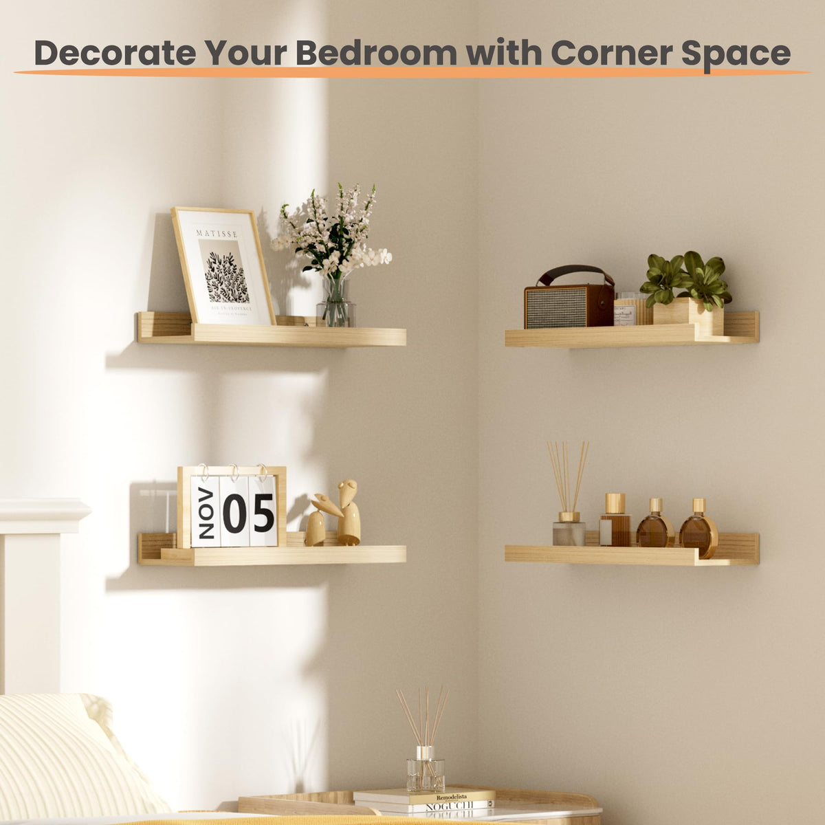 upsimples floating shelves finely crafted edges keep items secure and neat
