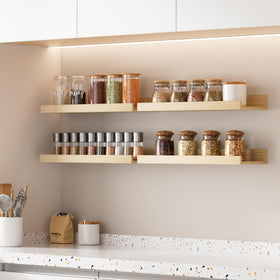 upsimples floating shelves versatile display for bathroom, kitchen, or living area