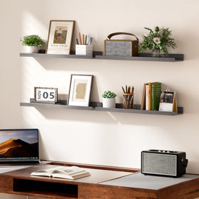 Upsimples floating shelves long-display-47-inch creates a seamless wall display option
