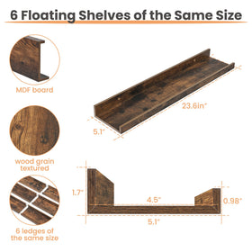 Upsimples floating shelves maximize wall space for organized, accessible decor.