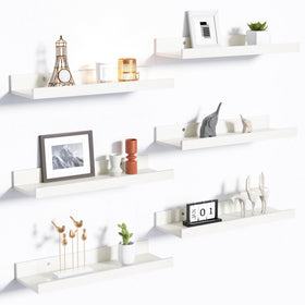 Upsimples floating shelves set6 mounted on wall for stylish space-saving display