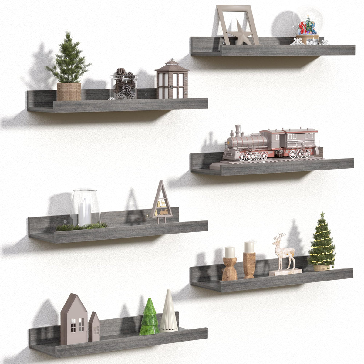 Upsimples floating shelves close-up of refined edges for stylish wall storage.