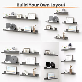 Upsimples floating shelves mounted easily, showing straightforward installation in a modern space.