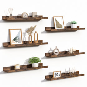 Upsimples floating shelves centerpiece design highlights room style with elegant wood detail.