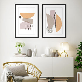 upsimples 14x22 display with mat highlights centered art