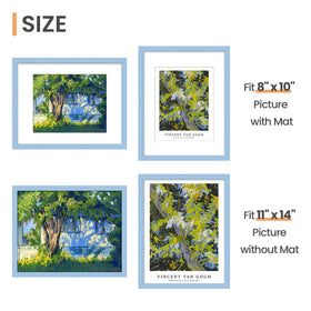 Upsimples blue frame back with spring clip for easy mounting