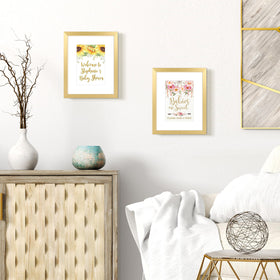 Upsimples frame with mat 5x7 opening displays photos neatly and anchors memories.