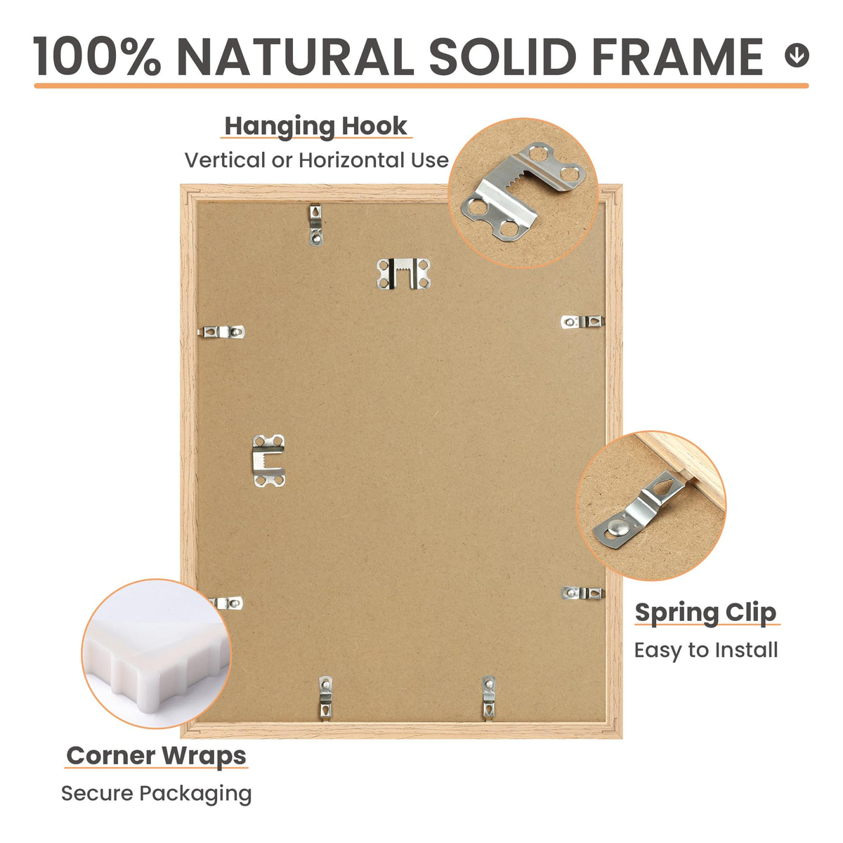 upsimples frame without mat displaying 10.5x13.5 photo