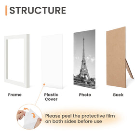 Upsimples classic white frame fits many home decors and makes a thoughtful gift.