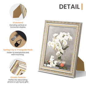 Upsimples gift-ready packaging frame in white and gold
