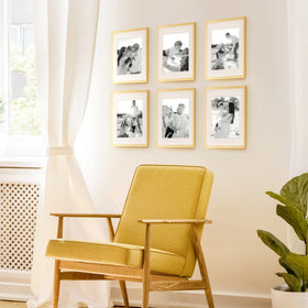 Upsimples gift-ready frame set in gold, ideal for gifting.